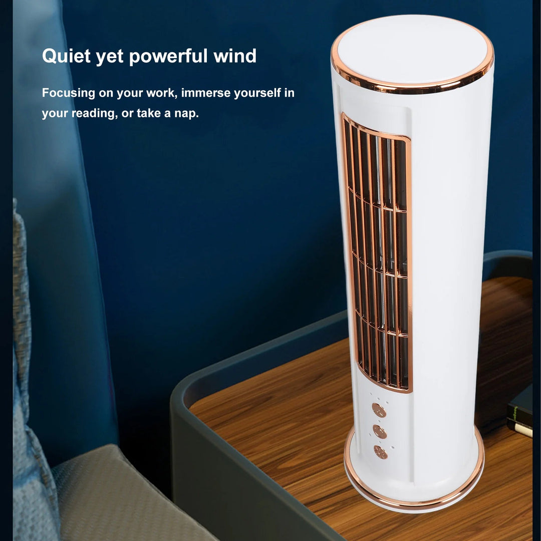 Bladeless Desktop Air Conditioner Fan with Remote Control | Bowlift