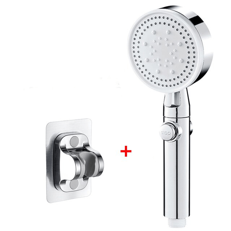 FlowControl Showerhead with 5 settings and push button | Bowlift