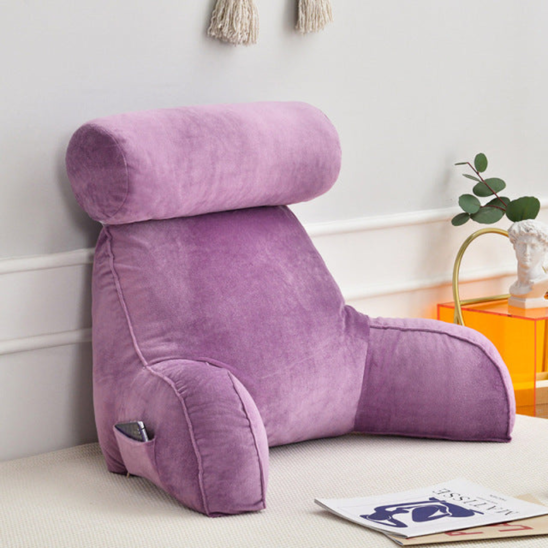 BowLift | Backrest Pillow with Armrests and Adjustable Headrest