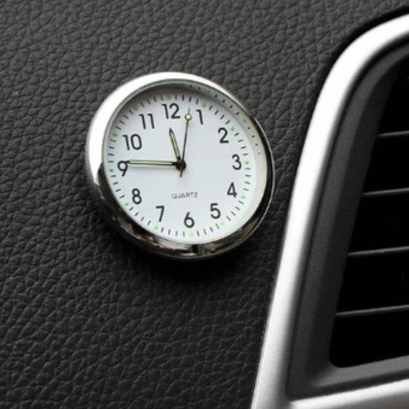 AutoTime Mini Analog Watch – Self-Adhesive and Stylish Design for Car Interior Bowlift