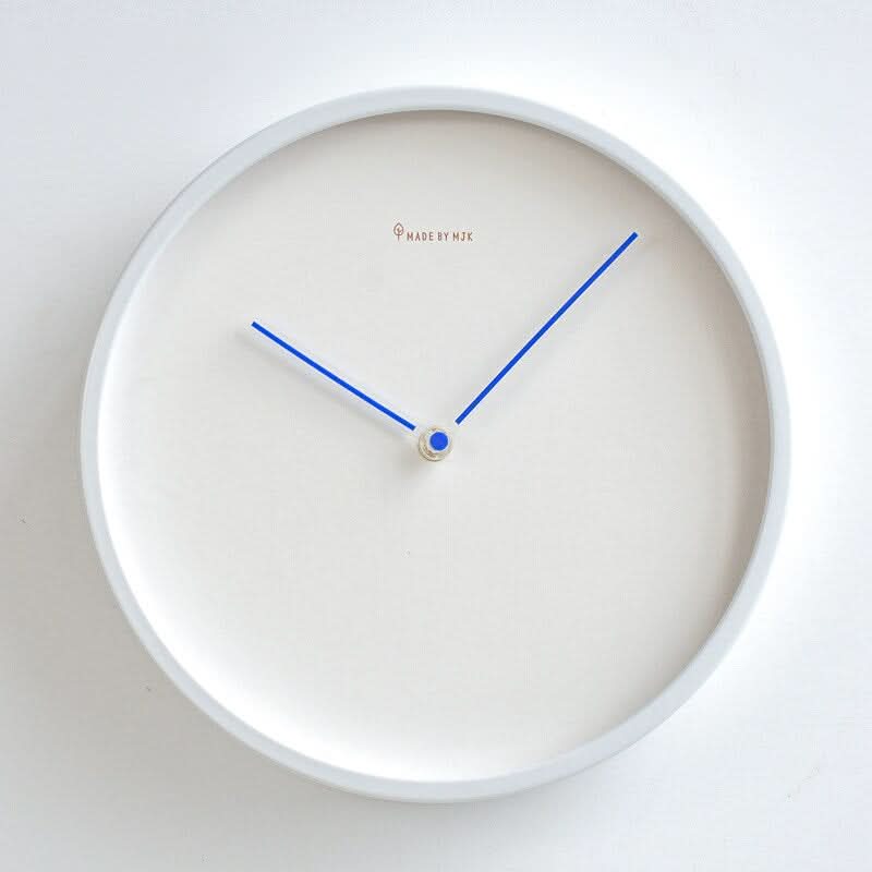 BowLift | Nordic Minimalist Wooden Wall Clock White Black Design