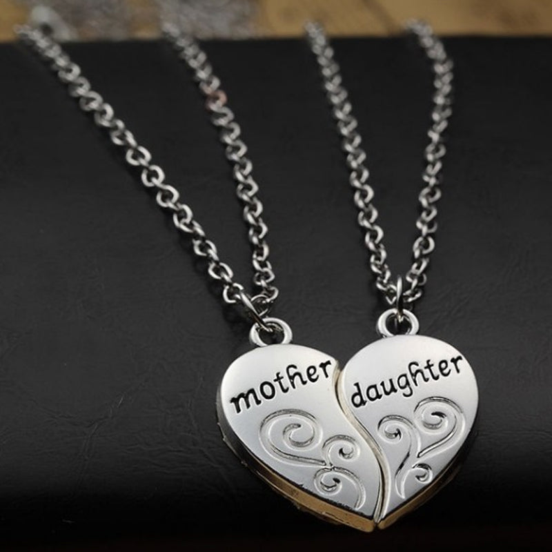 BowLift | Mother and Daughter Heart Necklace