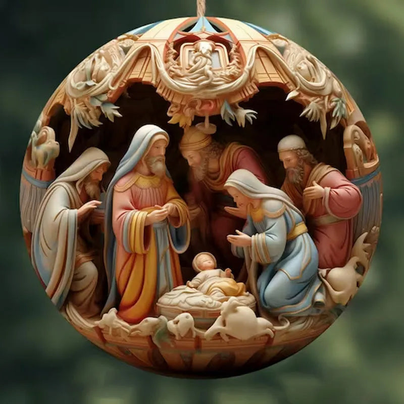 BowLift | Nativity Christmas ornament