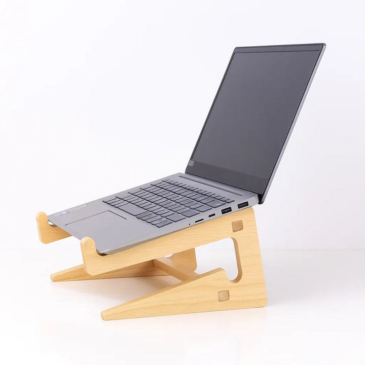 Ergonomic Neck Support – Ventilated Natural Wood – Prevents Overheating – Ideal for Home & Office Use Bowlift