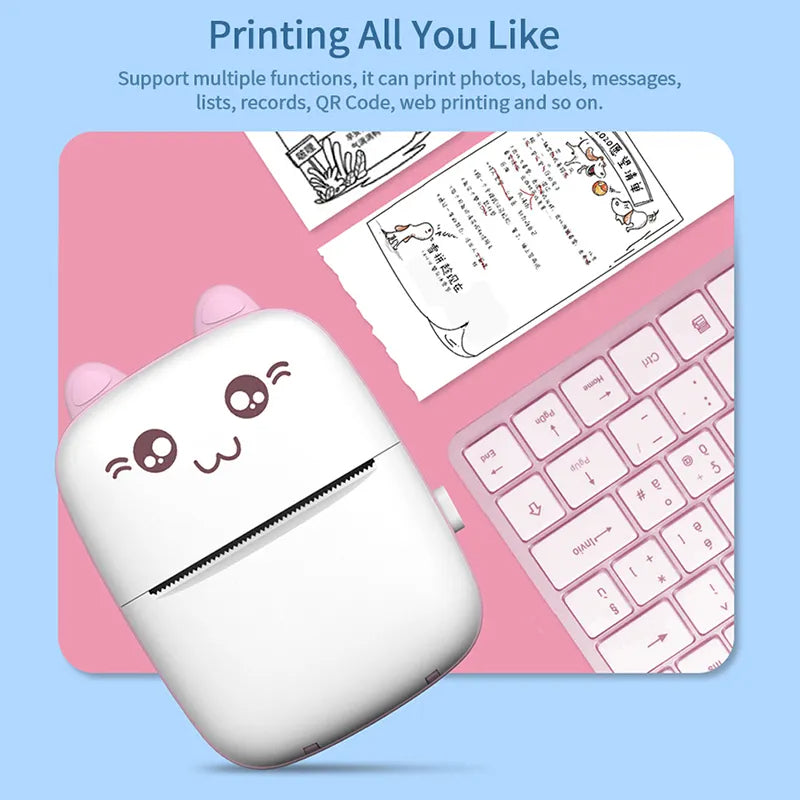 Portable Thermal Mini Photo Printer Bowlift