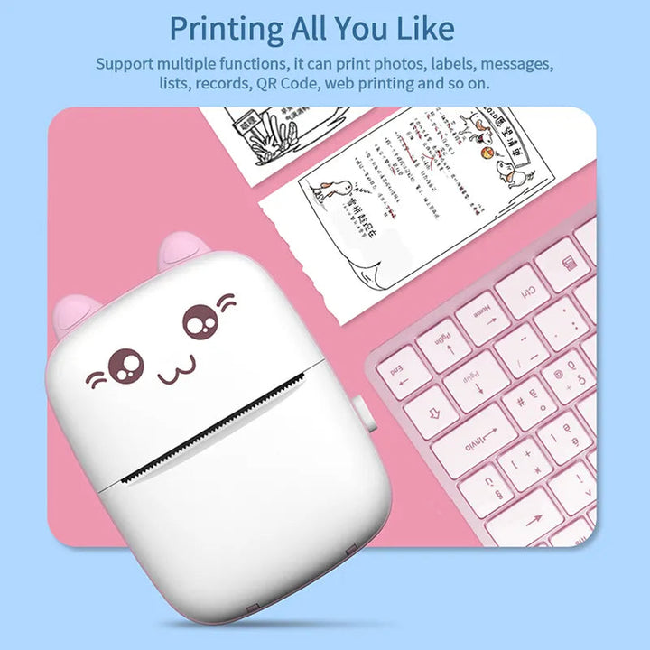 Portable Thermal Mini Photo Printer Bowlift
