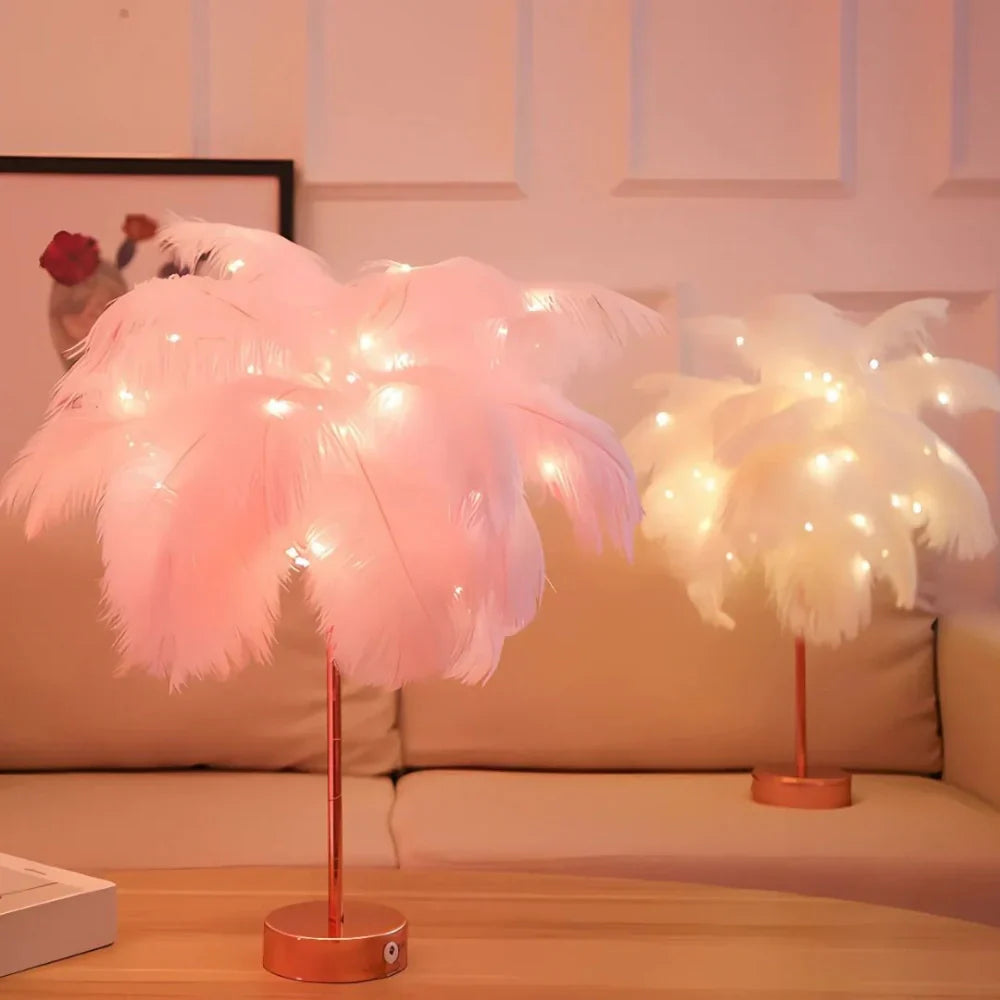 Atmospheric Feather Palm Tree Lamp - LumaPalm | Bowlift