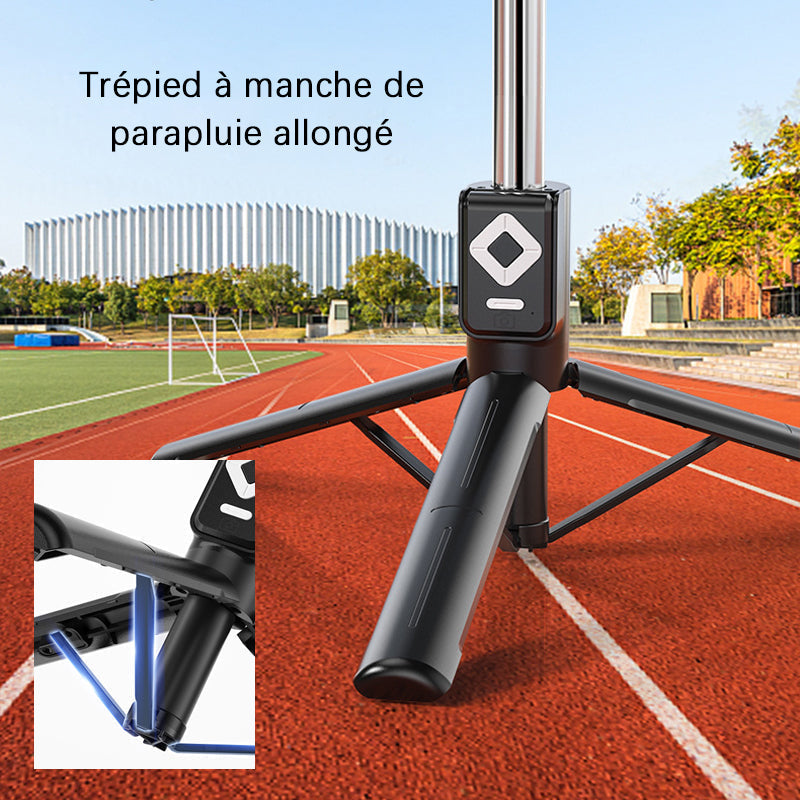 Selfie stick with LED additional light | Bowlift