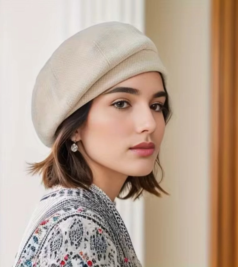 BowLift | Women’s Elegant Cap | Parisian Chic Style | Breathable Soft Fabric | One Size