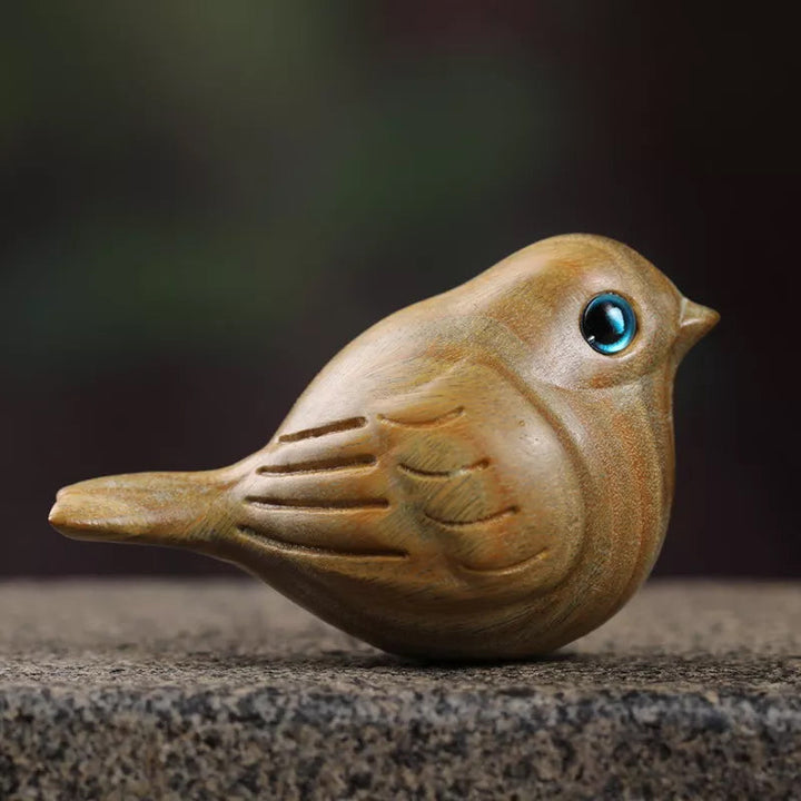 Handcrafted wooden carved bird Bowlift