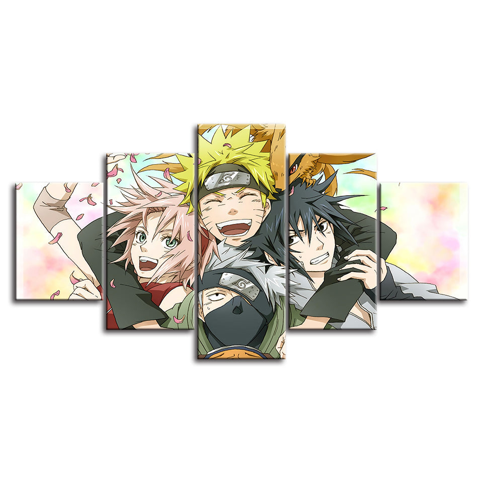 Anime Friends - Canvas Wall Art Painting | Bowlift