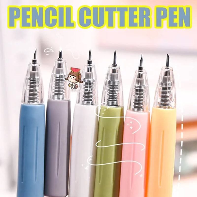 BowLift | Morandi Cartoon Pattern Student Universal Knife Pen