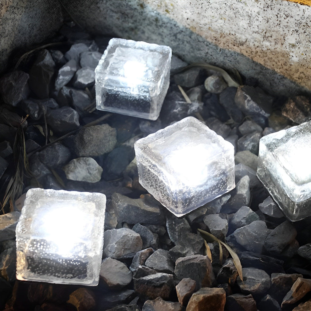 BowLift | Garden Solar Glass Brick Path Lights