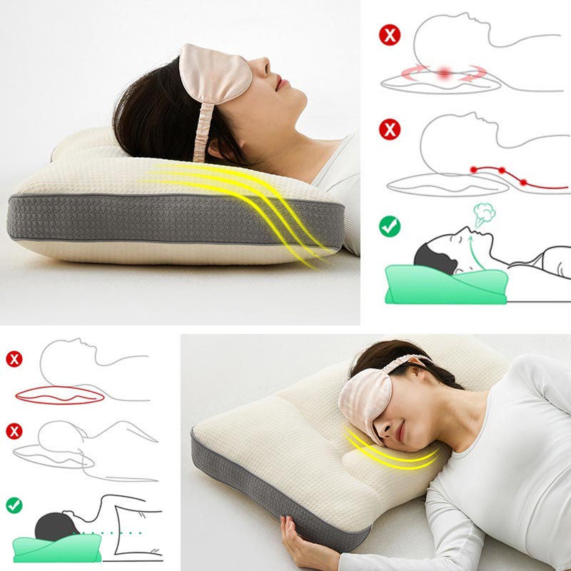 BowLift | Knitted Cotton Neck-support Sleeping Pillow