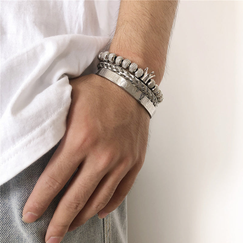 BowLift | Crown Braided Letter Bracelet