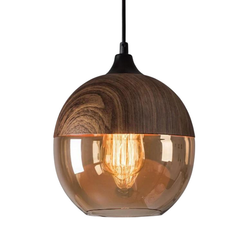 Stylish Scandinavian Wooden Ceiling Lamp - NordLuna | Bowlift