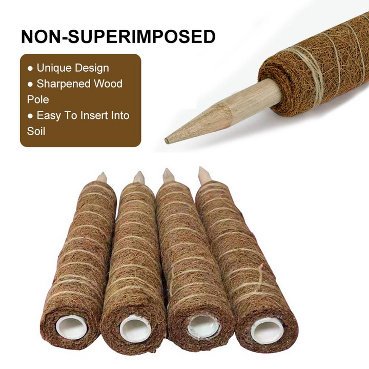 BowLift | Coconut moss stick for climbing plants – Natural climbing aid for houseplants and garden