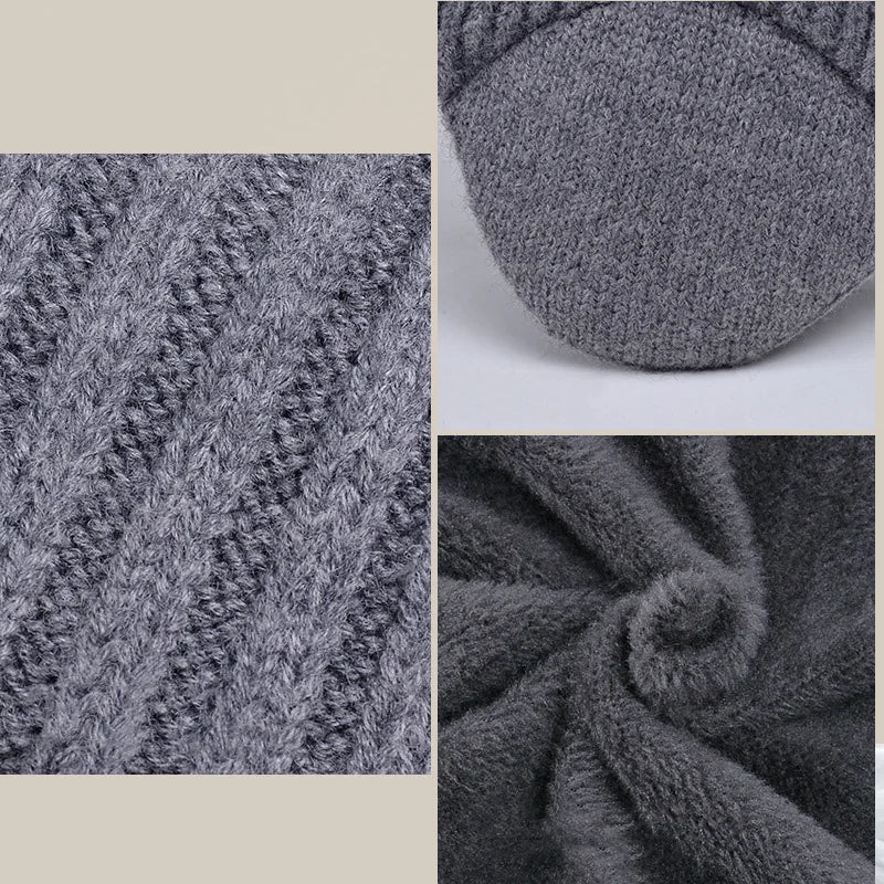 BowLift | Kids Winter Knitted Hat and Scarf Set with Plush Lining