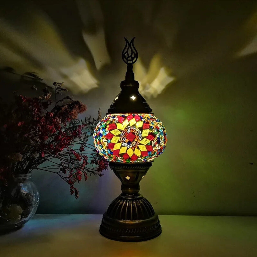 Mosaic Colorful Pattern Table Lamp Bowlift