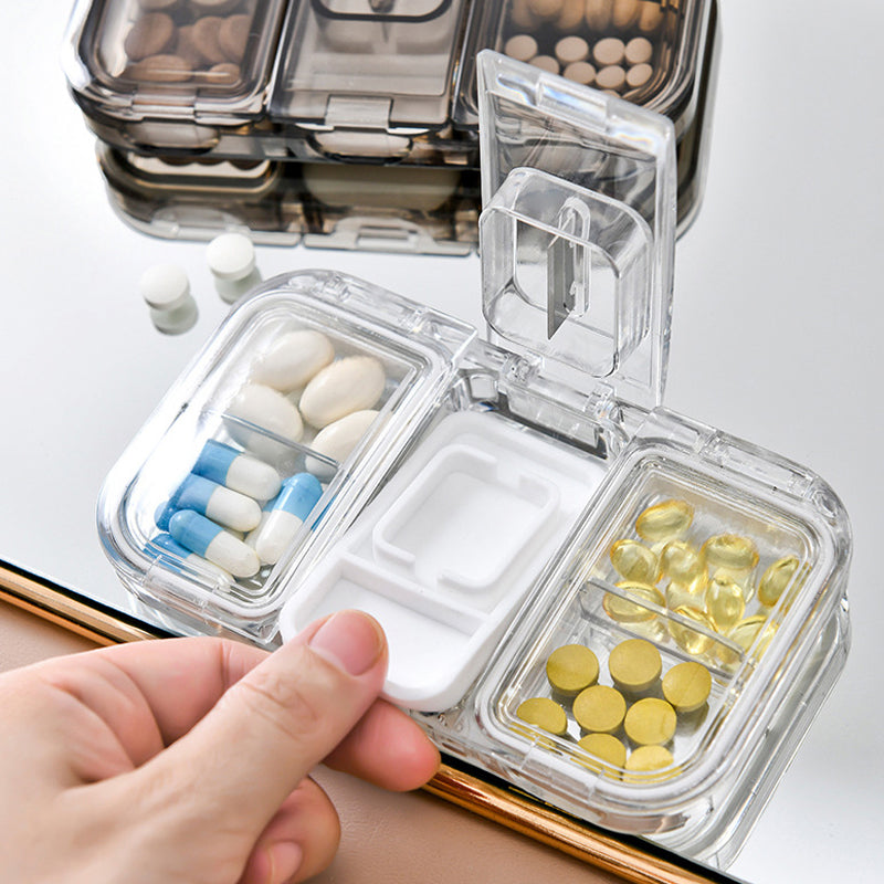 Rectangle Pill Case Organizer Container | Bowlift