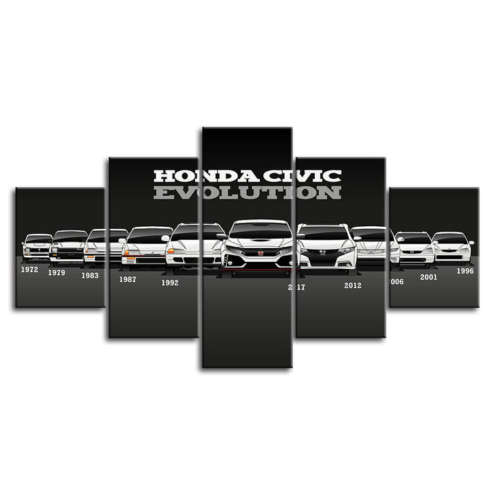 Honda Civic Evolution - Canvas Wall Art Painting | Bowlift