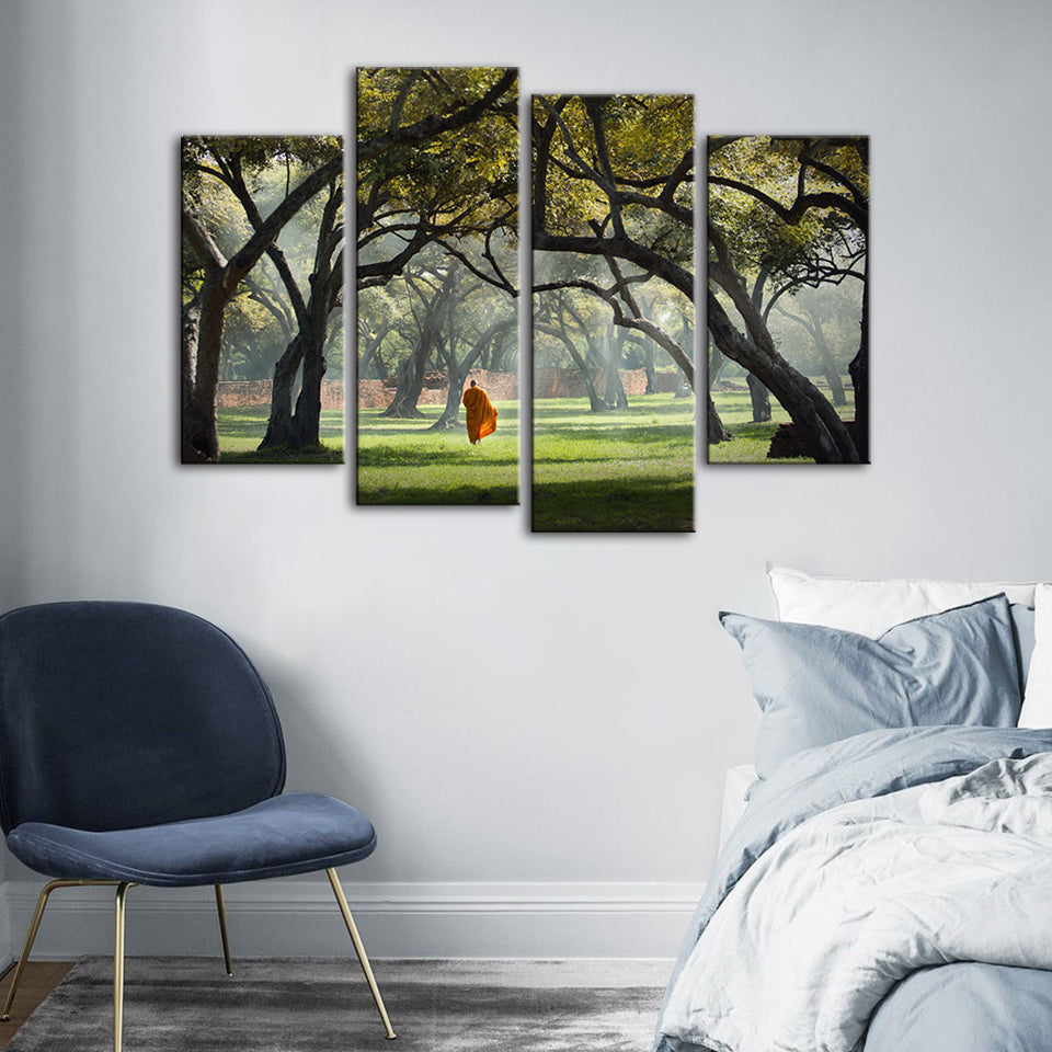 Walk The Earth 4 Piece - Canvas Wall Art Painting | Bowlift