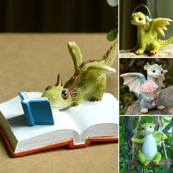BowLift | Mini Cute Dragon Statue Decoration
