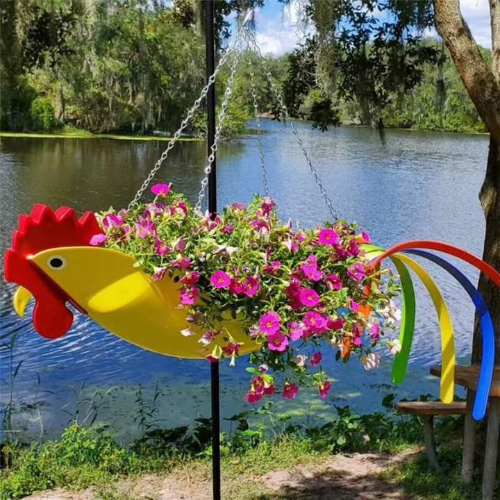 BowLift | GardenChicken Hanging Pot – The fun decorative bowl for flowers & herbs