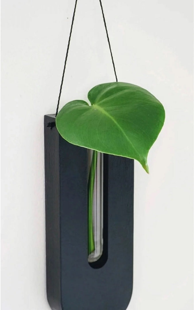 BowLift | WoodFlora | Rustic Wooden Wall Flower Holder Set – Creative Plant Display for Indoor Spaces