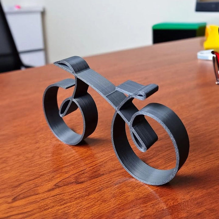 BowLift | Velaro Bike Sculpture | Minimalist Wire Frame Design | Iron Black | Gift Idea for Bike Lovers