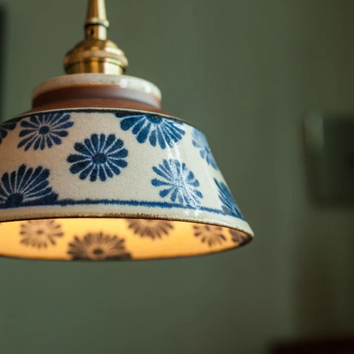 BowLift | Retro Japanese Pendant Light Made of Ceramic