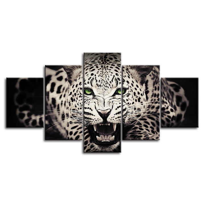 Wild Feline - Canvas Wall Art Painting | Bowlift