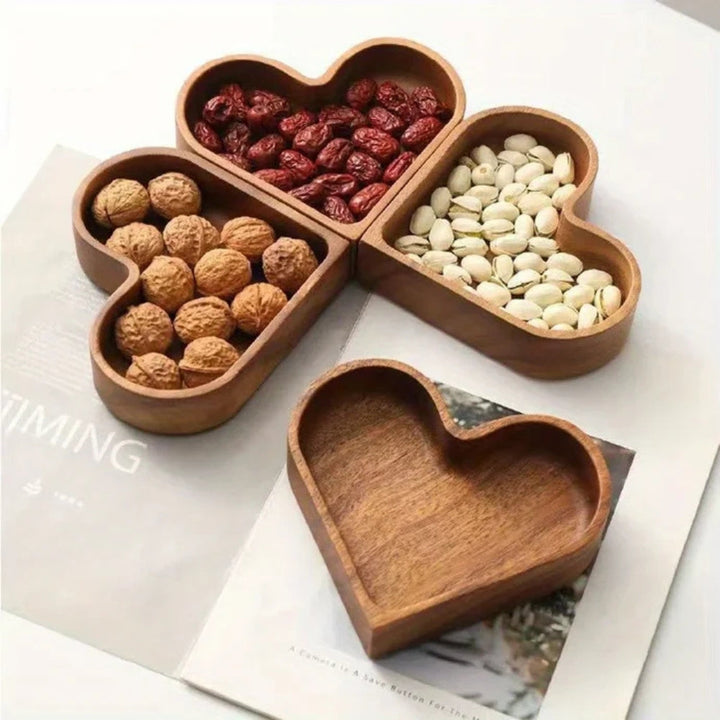BowLift | Rustic Heart Snack Tray Collection | 4pcs