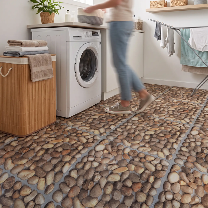 BowLift | Peel and Stick PVC Flooring Matt Vinyl Flooring with Stone Look