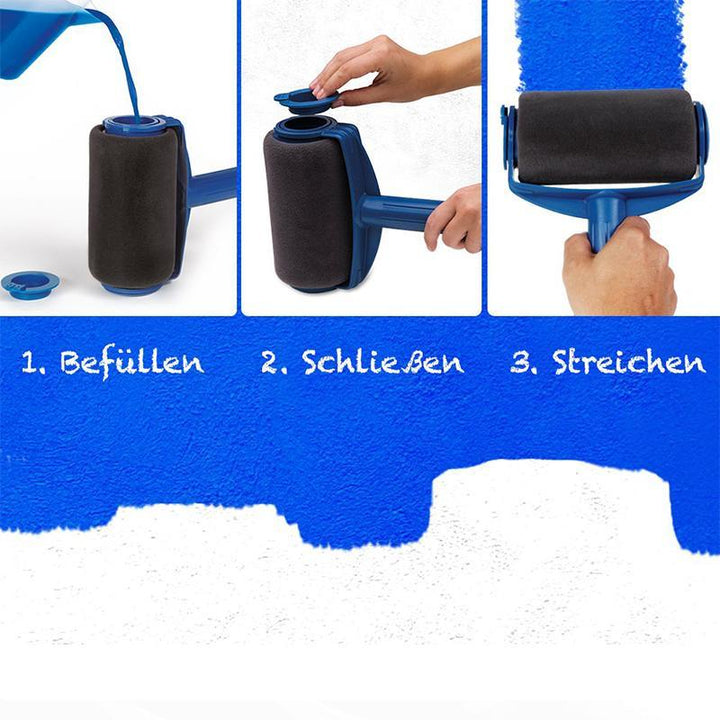 Bequee Paint Roller Refillable Paint Tank Edge Roller, Roller with Tank | Bowlift