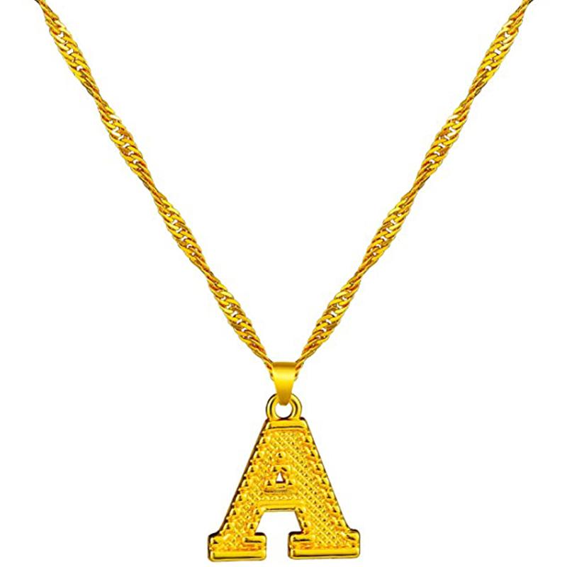 BowLift | 18K gold-plated initial letter necklace