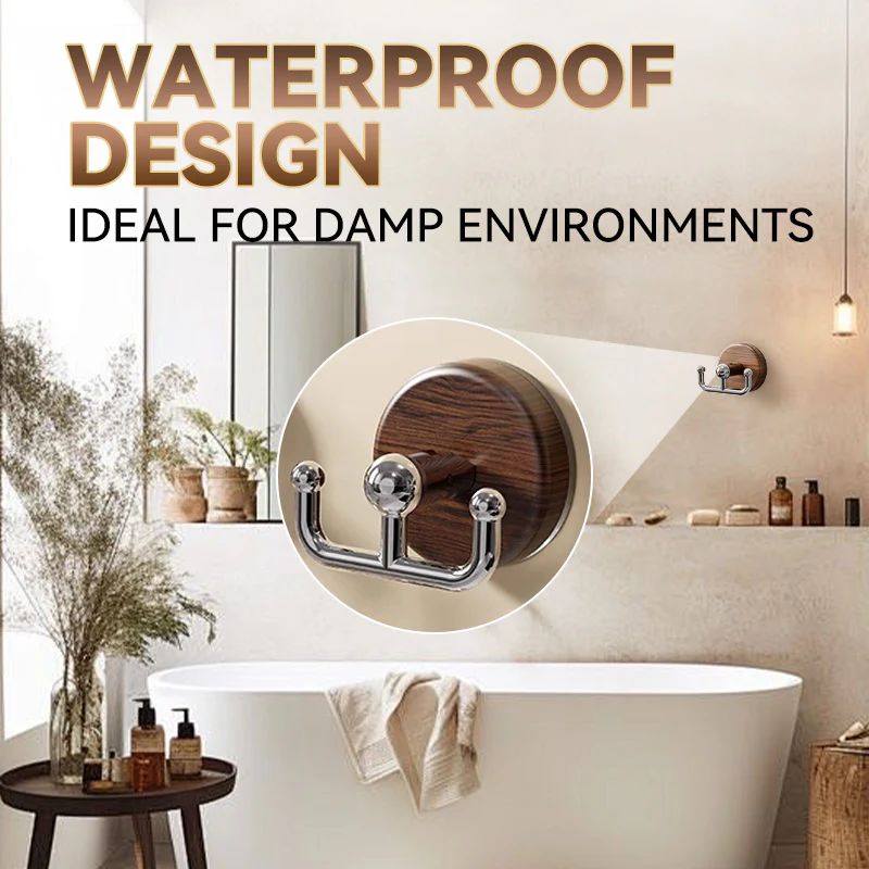 BowLift | Multifunctional wood grain suction cup hook