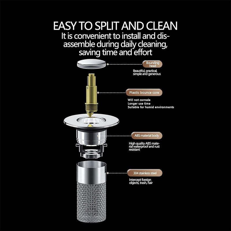 BowLift | Sink drain strainer hair catcher