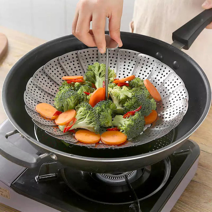 Flower-shaped Steel Folding Steamer | Bowlift