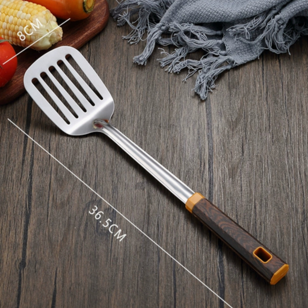 BowLift | Wood Grain Stainless Steel Utensils | 6pcs Set