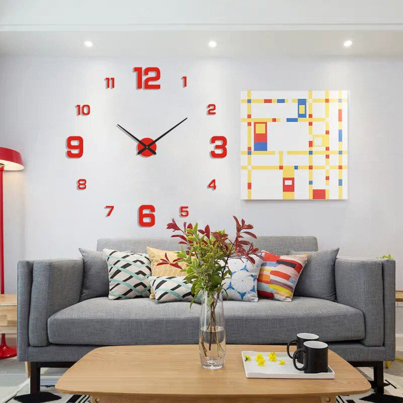 BowLift | Modern Statement Wall Clock with Unique Design for Living Room & Office Decor