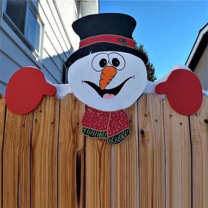 Christmas Themed Fence Decoration | Bowlift