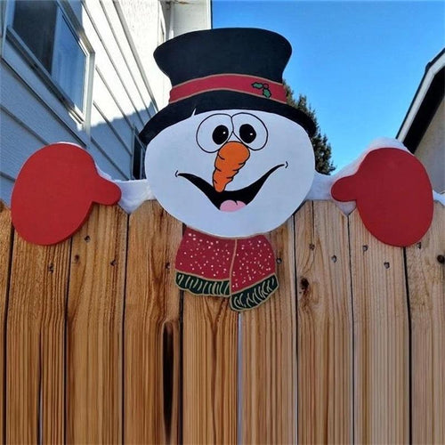 Christmas Themed Fence Decoration | Bowlift