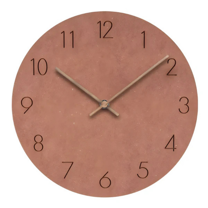 Large Wooden Wall Clock – Minimalist Design with Silent Movement | Bowlift