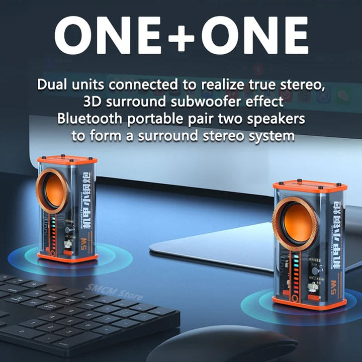 BowLift | Transparent Mecha Wireless Bluetooth Speaker