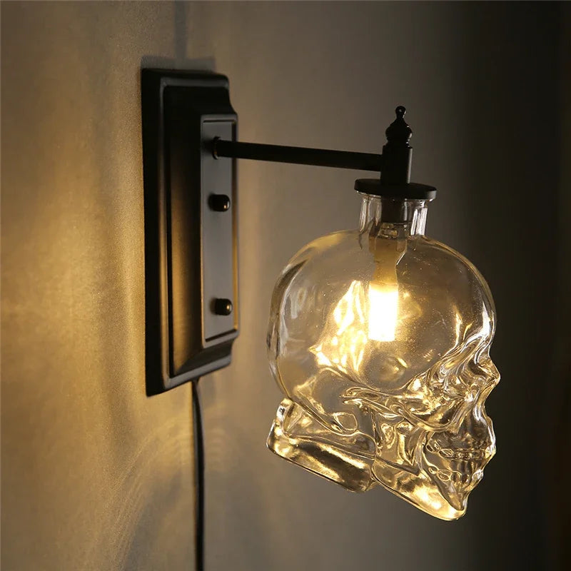 BowLift | Gothic Skull Bottle Retro Wall Lamp