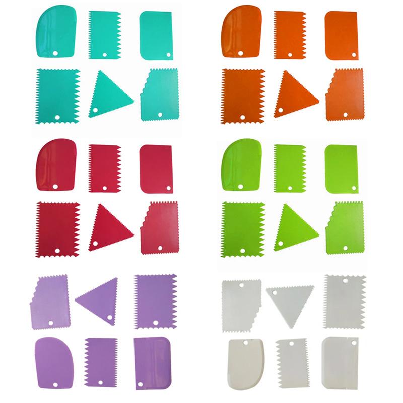 Cake Scraper Edge Decorating Set (6 PCs) | Bowlift
