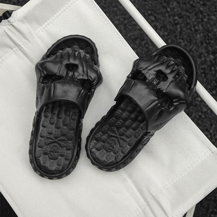 BowLift | Skull Design Single Band Slippers