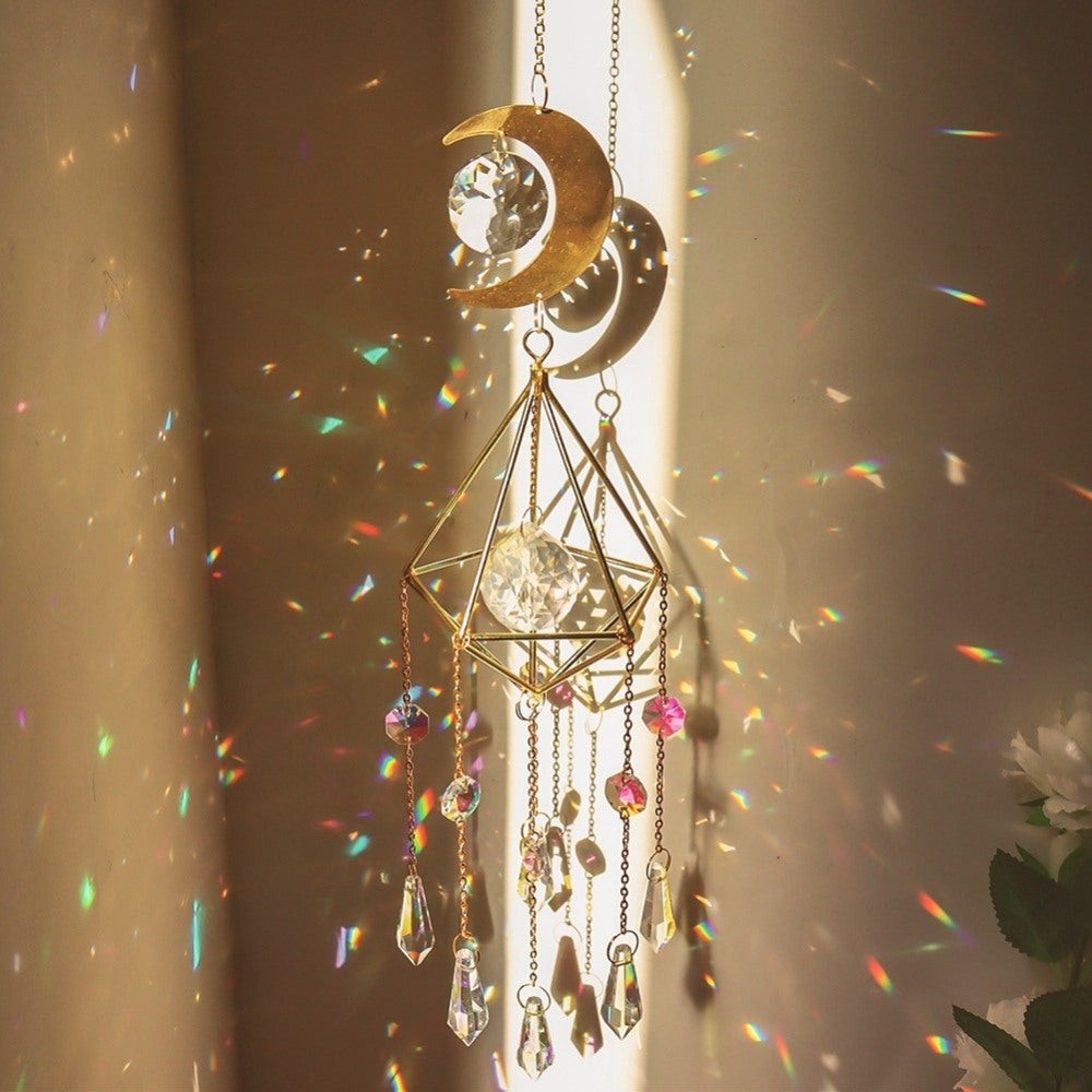 BowLift | LumiChime Crystal Wind Chime | Harmonious Sounds | Garden & Home Decor | Sparkling Design