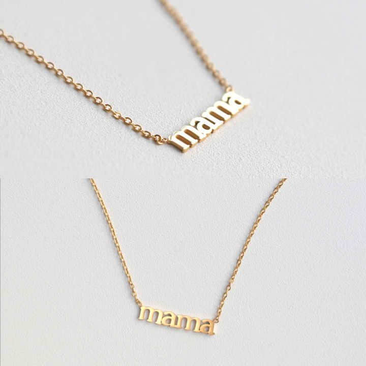 BowLift | Letter "mama" Pendant Necklace